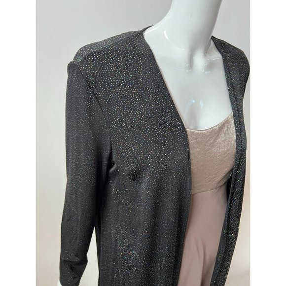 Delta Burke Metallic Thread Jacket  M Black  Metallic Polyester Made in USA - Picture 11 of 16